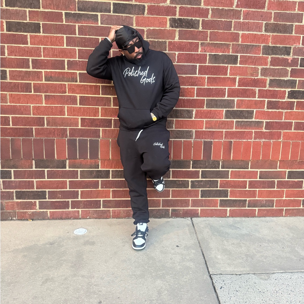 Black Polished Gods Sweatsuit
